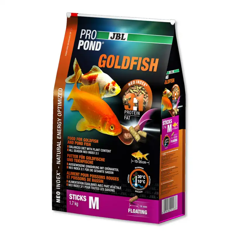 JBL ProPond Goldfish M 1,7 kg -Futtersticks für Goldfische- Garantierte Lieferung
